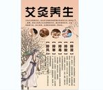 艾灸养生背景墙