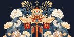 民族风包装插画