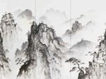 中国山水岩板大理石素材