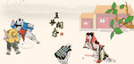 五子闹春
