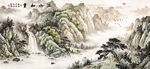 高山流水国画