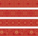 二方连续 传统纹样 边框 花带
