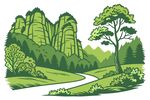 景区插画