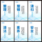 6S标准化管理展板
