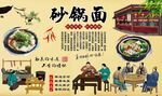 砂锅面