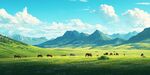 宽幅草原风景