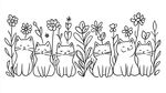 春季手绘猫咪