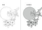 桃花 矢量图