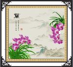 国画兰花