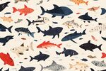 水族馆贴纸图案