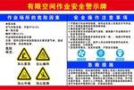 有限空间作业安全警示牌