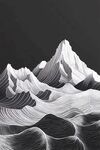 新中式线条山