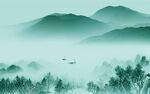 爆款 中式意境山水 TIF分层