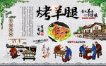 烤羊腿