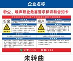 粉尘噪声职业危害警示标识