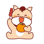 小萌马卡通插画表情包