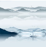 水墨山水画