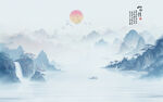 中国风水墨山水画