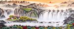 旭日东升流水生财