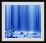 高山流水山水画
