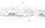 水墨画山水