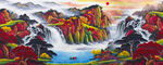 聚宝盆山水画