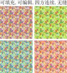 水果花纹  服装印花