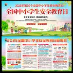 2025年中小学安全教育日展板