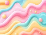 梦幻多彩流体波浪背景图