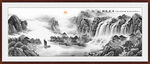 大堂山水画