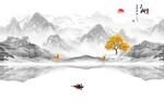 山水背景墙