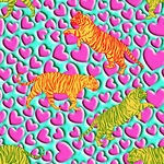 桃心 老虎 动物