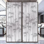 高清分层透明底水墨竹子打印图