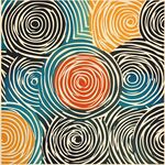 多彩螺旋图案艺术背景