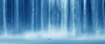 流水生财瀑布背景墙
