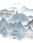 抽象山水
