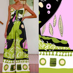 数码印花 定位花 抽象图案设计