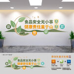 饭堂食品安全标语文化墙