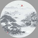 意境水墨山水