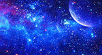 蓝色星空吊顶 梦幻星空 