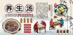 养生汤背景墙