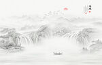 新中式意境山水画