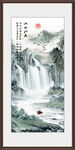 国画旭日东升山水画
