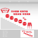 食堂楼梯文化墙