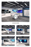 现代科技展厅内部场景展示