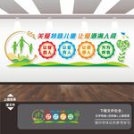 关爱特殊儿童福利院教育文化墙