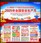 2025年安全生产月宣传展板