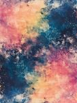 梦幻星云抽象艺术背景图