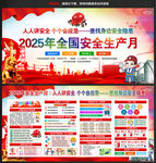 2025安全月展板