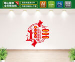 党建标语文化墙
